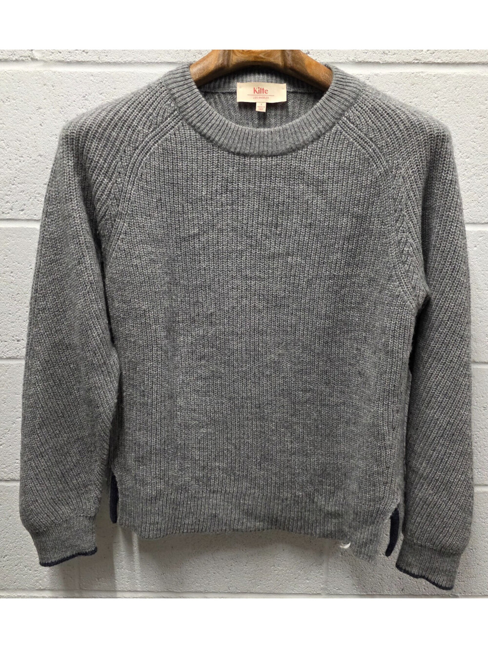 Kilte Los Angeles Sweater Gray Knit Wool Alpaca Grey Size 2 M 22x25